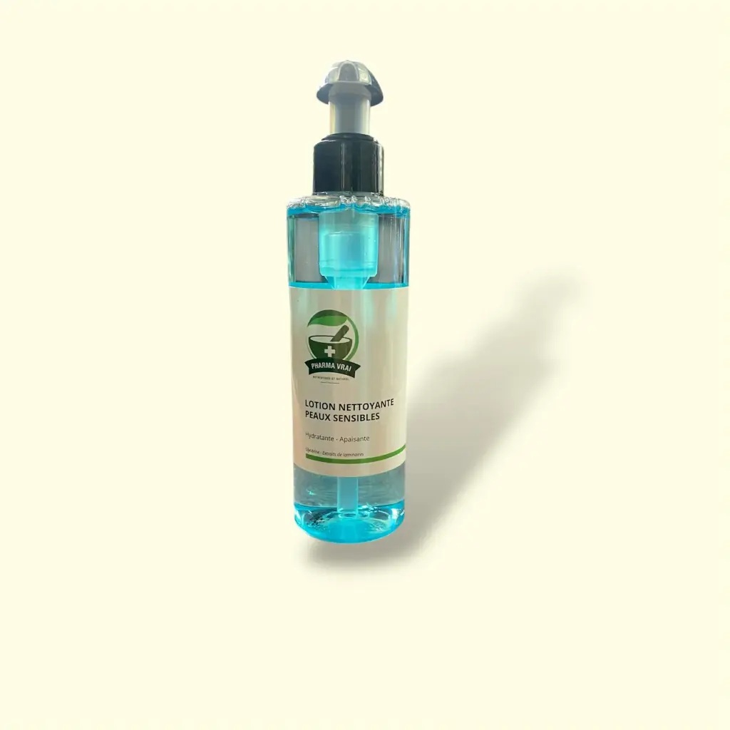 Lotion nettoyante peaux sensibles