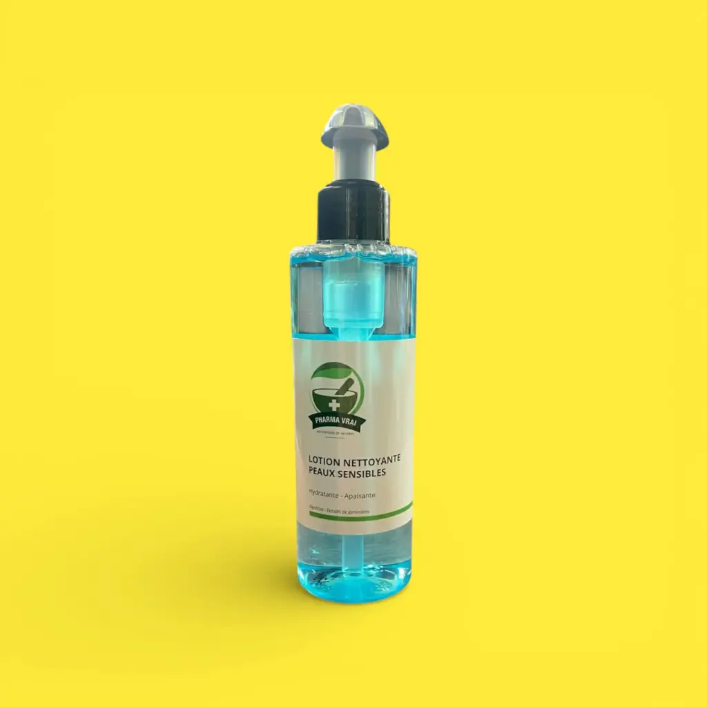 Lotion nettoyante peaux sensibles