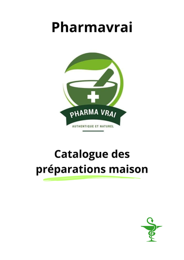 Catalogue de nos préparations